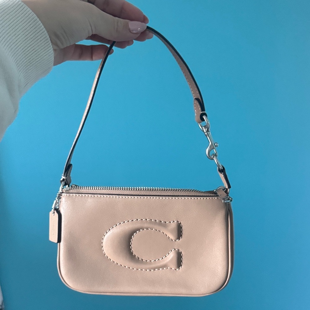 Coach Beige Leather Mini Bag